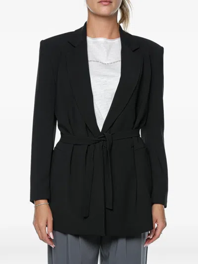 Armani Exchange Belted Blazer In Pattern