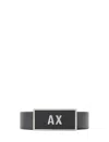 Armani Exchange Leather Belt Set With Two Prongs