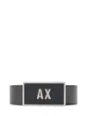 Armani Exchange Leather Belt Set With Two Prongs