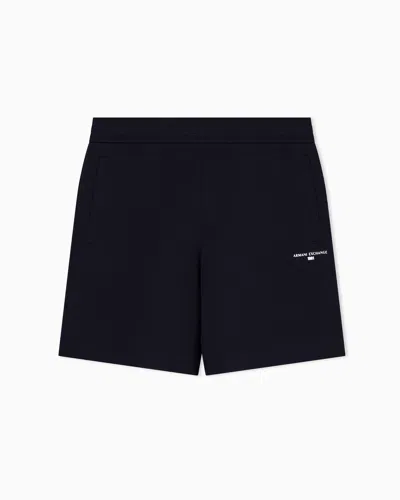 Armani Exchange Bermuda Shorts In Blue
