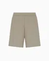 Armani Exchange Basic Bermuda In Stretch Fabric In Beige
