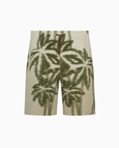 Armani Exchange Bermuda Shorts In Beige