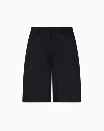 Armani Exchange Bermuda Shorts In Black