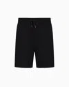 Armani Exchange Short Droit Uni In Black