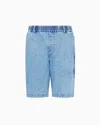 Armani Exchange Bermuda Shorts In Blue