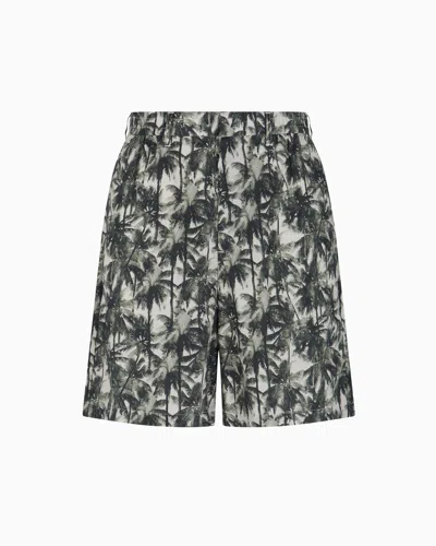 Armani Exchange Bermuda Shorts In Green