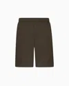 Armani Exchange Elastic Waist Shorts In Green