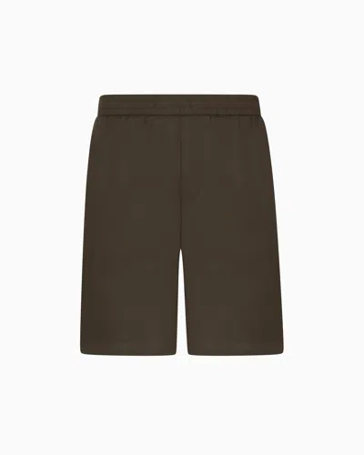 ARMANI EXCHANGE LINEN AND LYOCELL CHINO TROUSERS