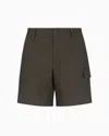 Armani Exchange Bermuda Shorts In Green