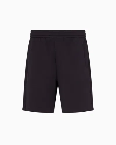 ARMANI EXCHANGE BONDED COTTON BERMUDA SHORTS