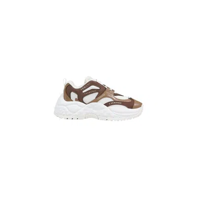 Armani Exchange Bicolor Polyester Chunky Sneakers In Multi