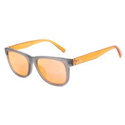 Armani Exchange Bicolor Resin Sunglasses In Orange