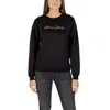 Armani Exchange Bicolor Viscose Sweatshirt In Black