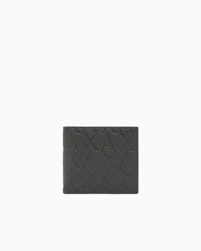 Armani Exchange Bifold Card Holder In Green