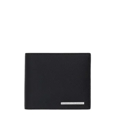 Armani Exchange Bifold Wallet In Black
