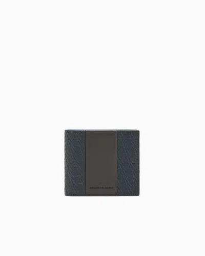Armani Exchange Bifold Wallet With Credit Card Slots In Grey