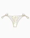 Armani Exchange Bikini Bottoms In Gold