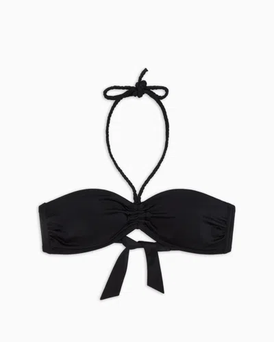 Armani Exchange Bikini Tops In Black