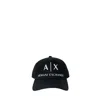 Armani Exchange Black Cotton Hats & Men's Cap