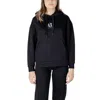 Armani Exchange Black Cotton Hoody In Black