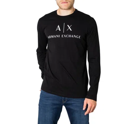 Armani Exchange Black Cotton Shirt In Pattern
