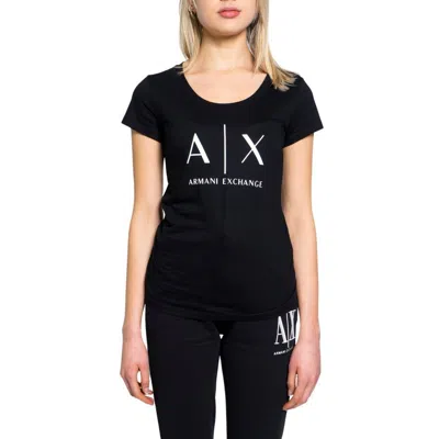 Armani Exchange Cotton Tops & Women's T-shirt In Black