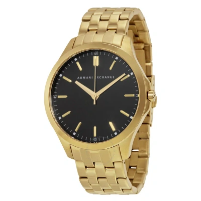 Armani Exchange Black Dial Gold-plated Men's Watch Ax2145