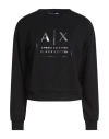 Armani Exchange Black Edition Woman Sweatshirt Black Size Xs Cotton, Polyester, Elastane In Black