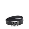 Armani Exchange Black Leather Men's Belt