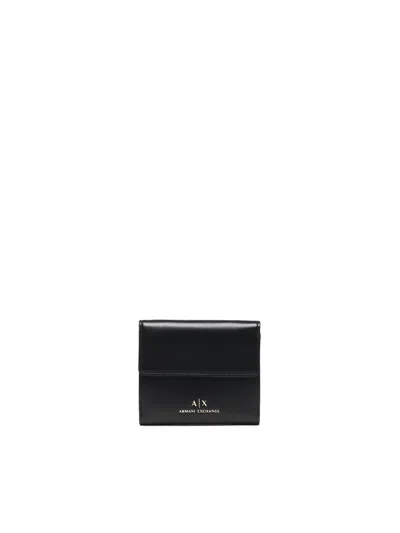 Armani Exchange Black Logo Wallet
