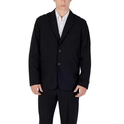 Armani Exchange Black Lyocell Blazer In Brown