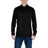 Armani Exchange Black Lyocell Shirt In Black