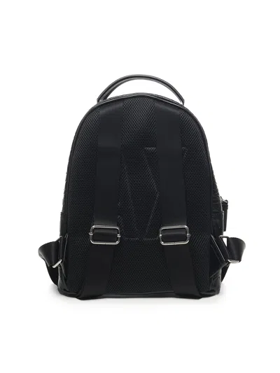 Armani Exchange Black Monogram Backpack
