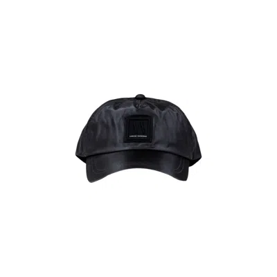 Armani Exchange Black Polyamide Cap (baseball Hat)