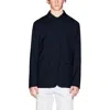 Armani Exchange Black Polyester Blazer In Blue