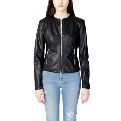 Armani Exchange Black Polyester Jackets & Women's Coat