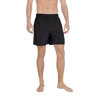 Armani Exchange Logo-patch Swim Shorts In Multi