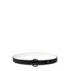Armani Exchange Black Polyester Thin Belt