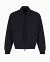 Armani Exchange Blousons In Navy Blue