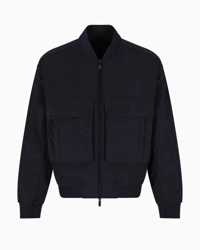 Armani Exchange Blousons In Navy Blue