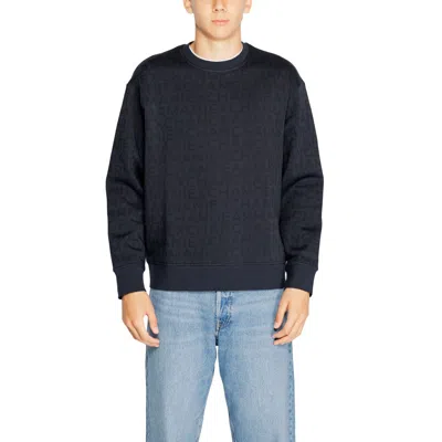 Armani Exchange Blue Cotton Men's Sweater