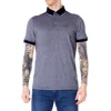 Armani Exchange Two Tone Polo T Shirt Navy In Blue
