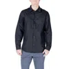 Armani Exchange Blue Cotton Shirt In Black