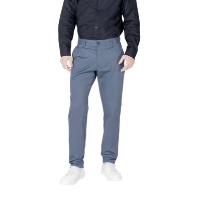 Armani Exchange Blue Cotton Skinny Pant