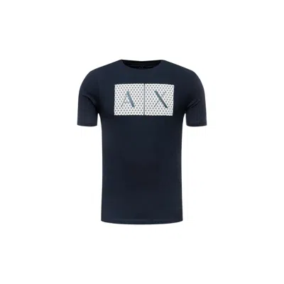 Armani Exchange Blue Cotton T-shirt
