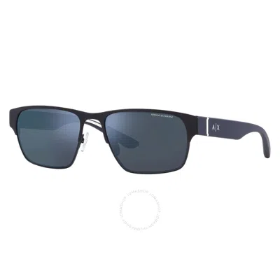 Armani Exchange Mann Sunglass Ax2046s In Blue Mirror Blue