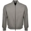 Armani Exchange Bomber Jacket Grey In Grey