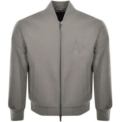 Armani Exchange Bomber Jacket Grey