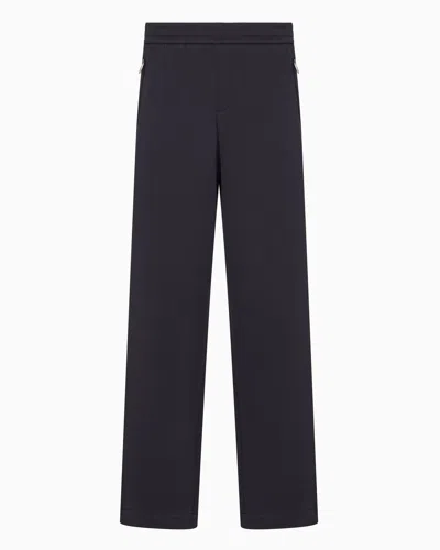 Armani Exchange Bonded Stretch Fleece Joggers In Marineblau