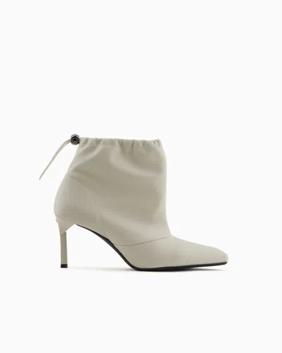 Armani Exchange Booties In White